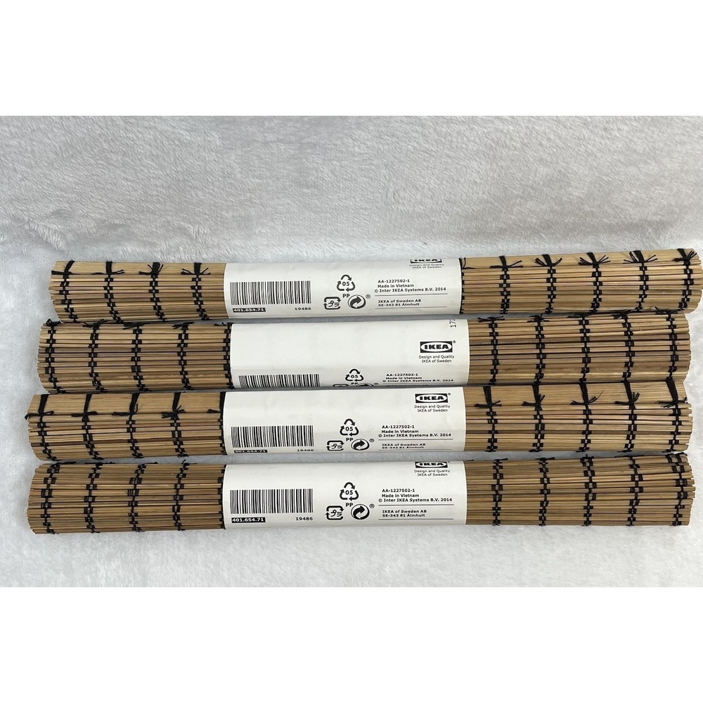 Ikea Toga Set Of 4 Bamboo Placemats Table Summer Beach Woven